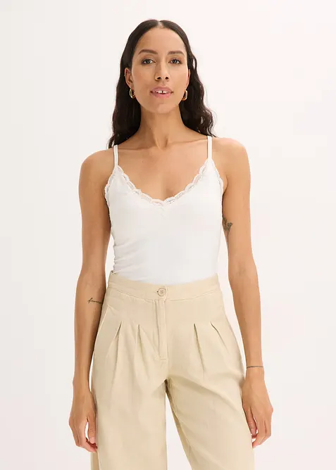 Lot de 2 tops c&ocirc;tel&eacute;s doux, bonprix