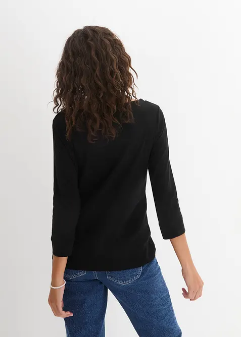 T-shirt manches longues 100% coton, bonprix