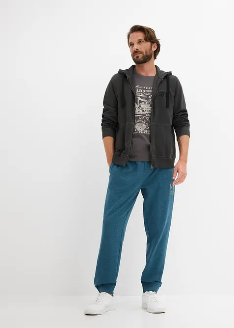 Pantalon de jogging &agrave; d&eacute;tails contrastants, bonprix