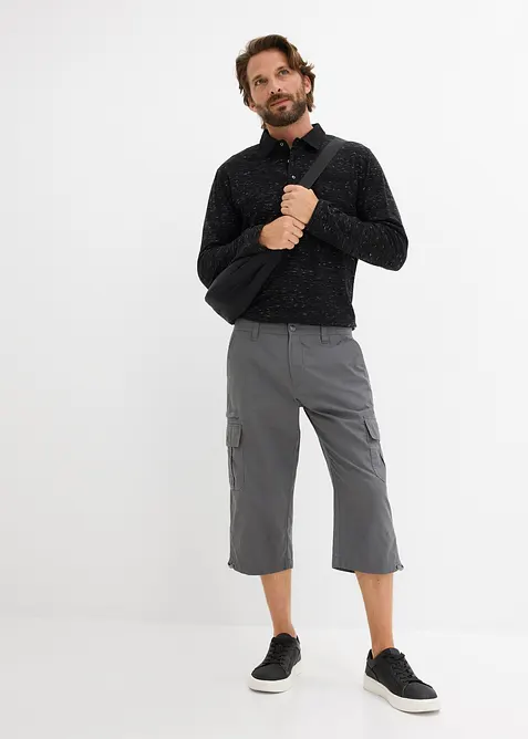 Bermuda long poches cargo regular 100% coton, bonprix