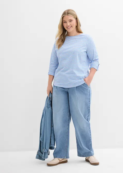 T-shirt manches longues 100% coton, bonprix