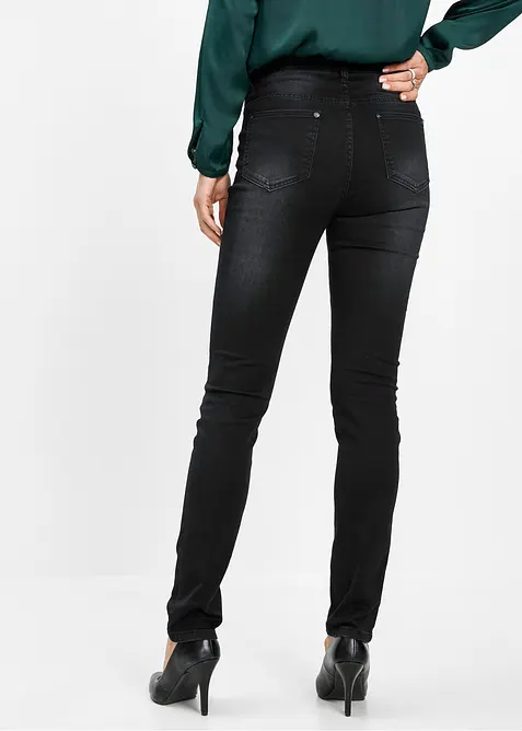 Jean skinny taille mi-haute, extensible, bonprix
