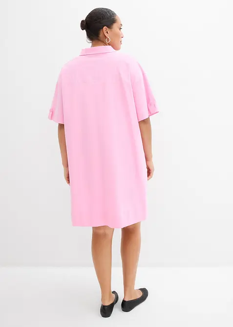 Robe-chemise en coton extensible, bonprix