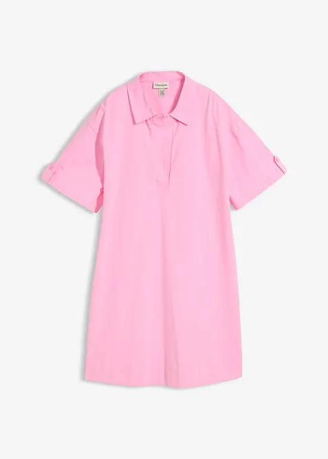 Robe-chemise en coton extensible, bonprix