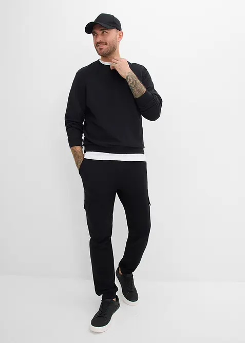 Pantalon de jogging cargo 100% coton, bonprix