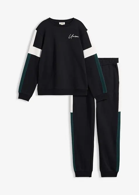 Ensemble surv&ecirc;tement 100% coton, bonprix