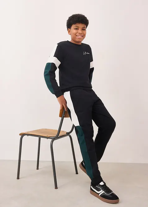 Ensemble surv&ecirc;tement 100% coton, bonprix