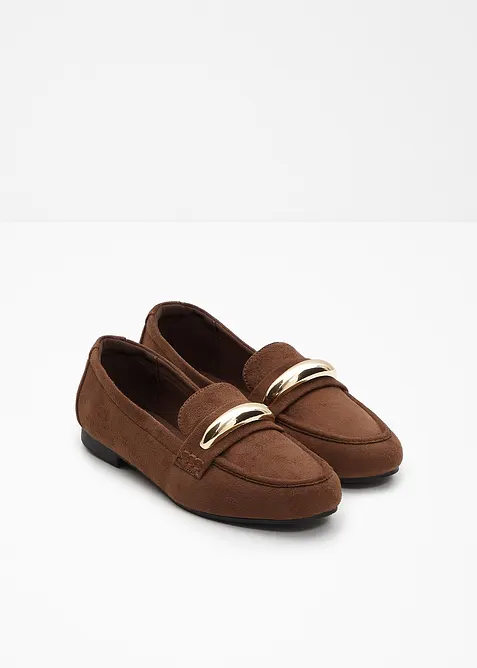 Mocassins aux d&eacute;tails m&eacute;talliques, bonprix