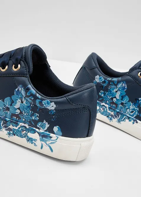Sneakers &agrave; imprim&eacute; floral, bonprix