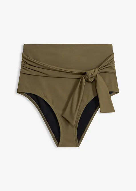 Bas de maillot sculptant taille haute avec lien &agrave; nouer, maintien fort, bonprix