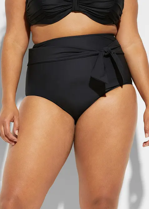 Bas de bikini sculptant taille haute avec lien &agrave; nouer, maintien fort, bonprix