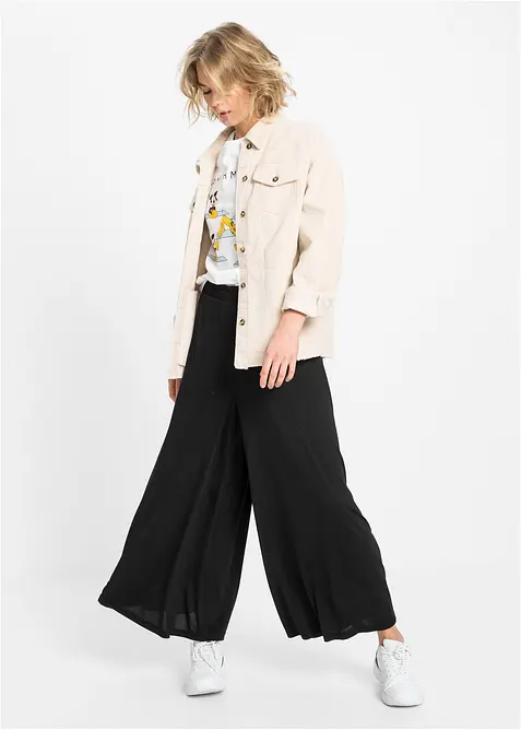 Jupe-culotte en jersey, jambes larges, bonprix