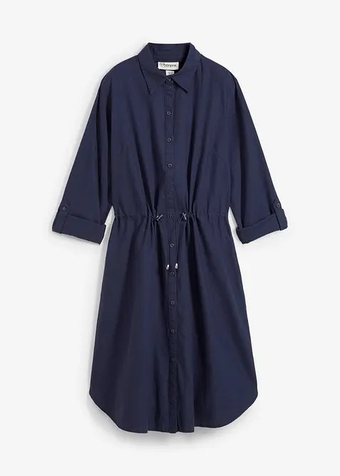 Robe-chemise en lin et coton, bonprix