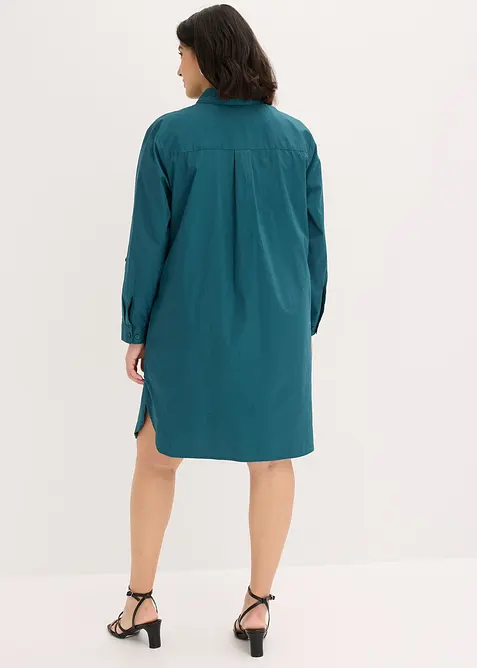 Robe-chemise en popeline de coton, bonprix