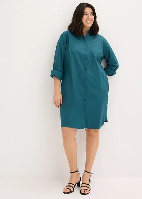 Robe-chemise en popeline de coton, bonprix