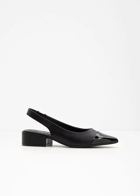Escarpins slingback &agrave; talon plat, bonprix