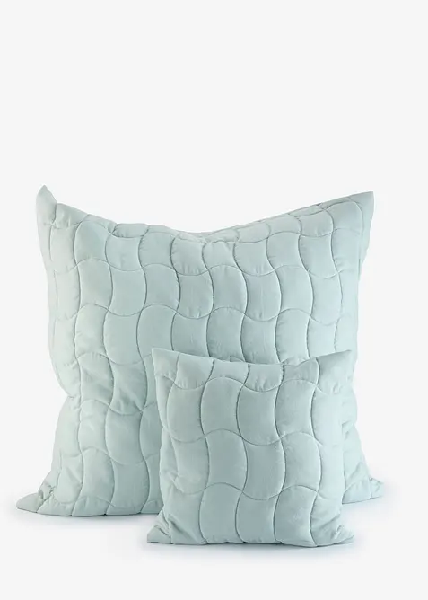 Lot de 2&nbsp;housses de coussin &agrave; surpiq&ucirc;re moderne, bonprix