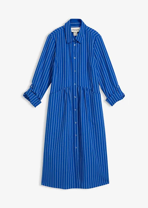 Robe &agrave; col chemise, 100% coton, bonprix
