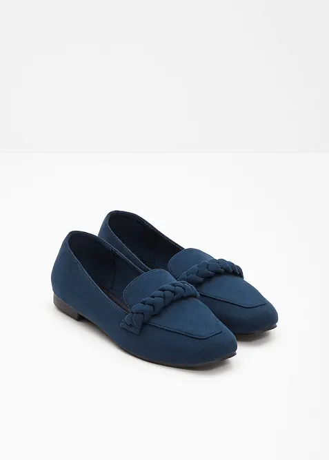 Mocassins &agrave; d&eacute;tail tress&eacute;, bonprix