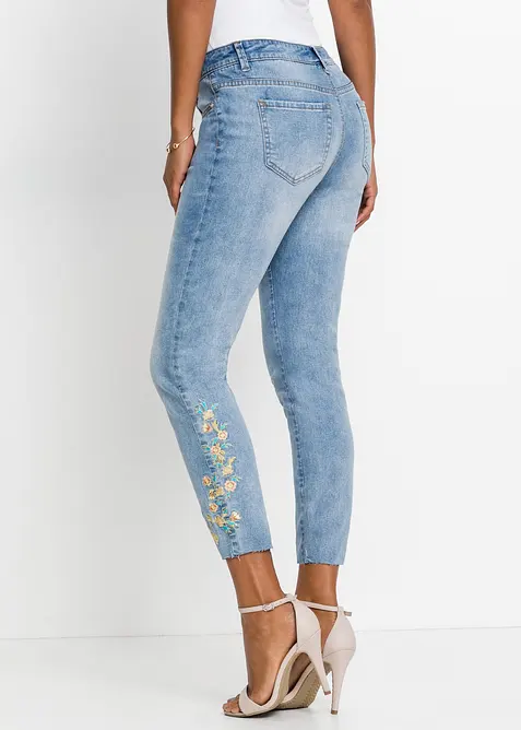Jean skinny taille mi-haute, raccourci, bonprix