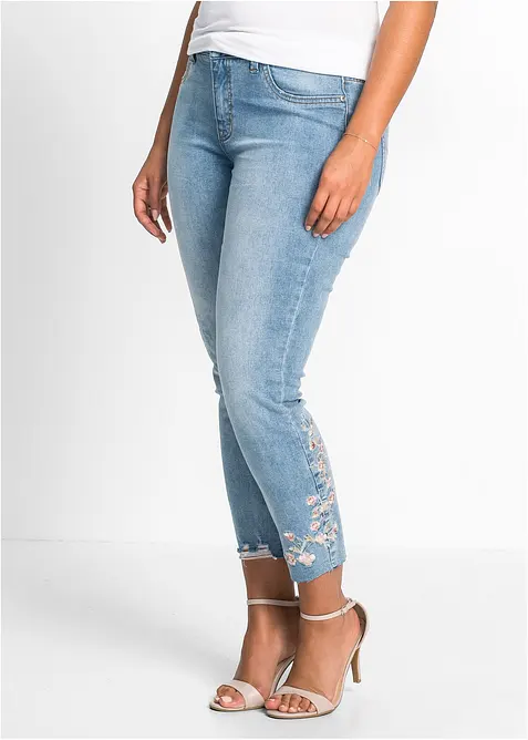 Jean skinny taille mi-haute, raccourci, bonprix