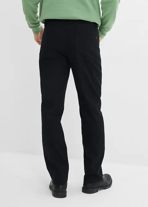 Lot de 2 pantalons extensibles, coupe droite classique, bonprix