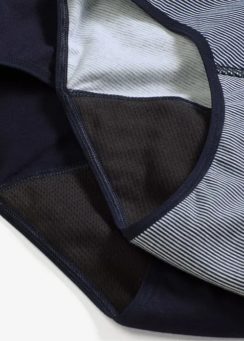 Lot de 3 culottes menstruelles maxi, flux moyen, bonprix