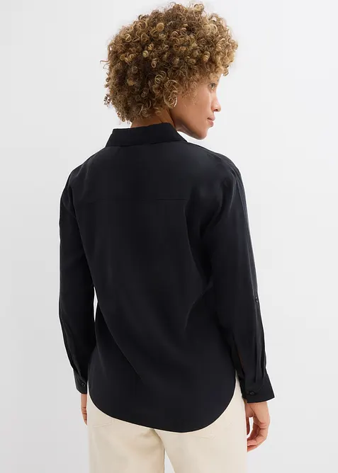 Chemisier fluide en viscose m&eacute;lang&eacute;e, bonprix