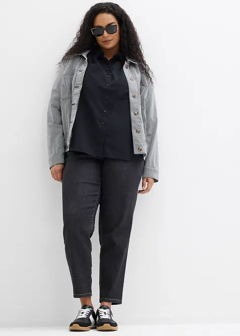 Chemisier fluide en viscose m&eacute;lang&eacute;e, bonprix