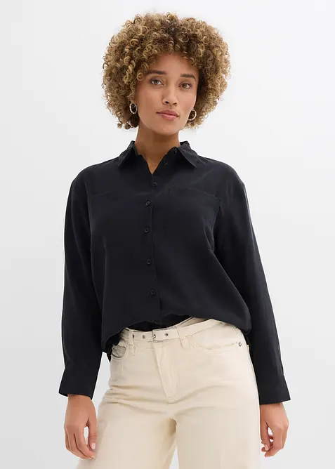 Chemisier fluide en viscose m&eacute;lang&eacute;e, bonprix