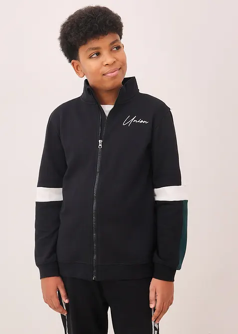 Sweat zipp&eacute; 100% coton, bonprix