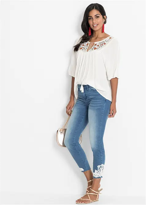 Tunique en viscose effet froiss&eacute;, bonprix