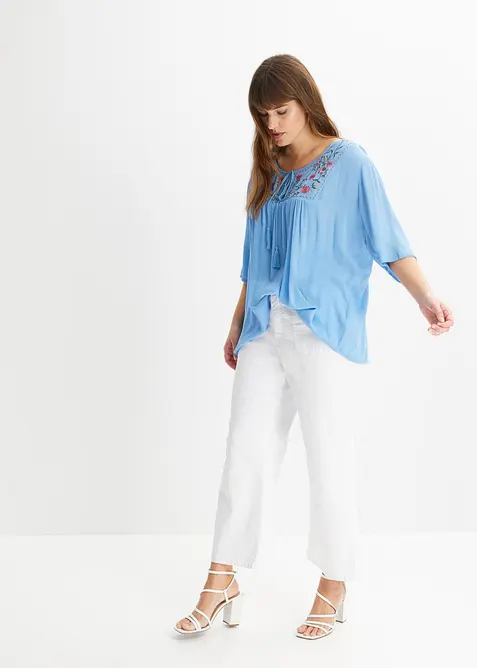 Tunique en viscose effet froiss&eacute;, bonprix