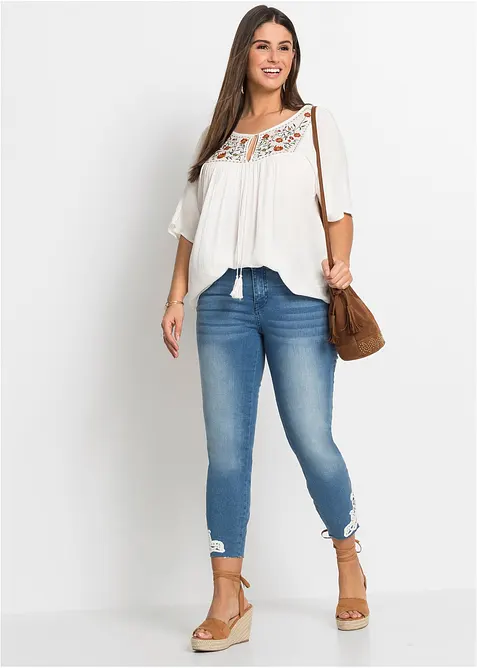 Tunique en viscose effet froiss&eacute;, bonprix