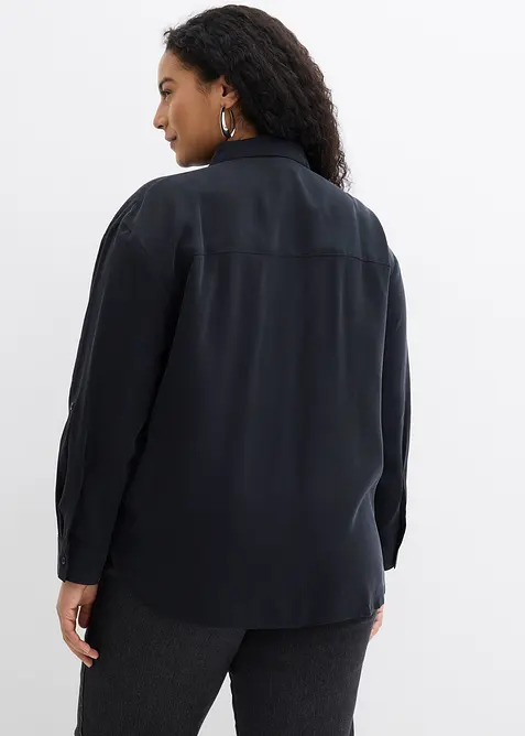 Chemisier fluide en viscose m&eacute;lang&eacute;e, bonprix