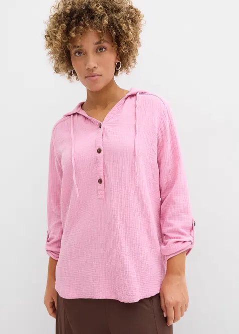 Blouse l&eacute;g&egrave;re en gaze de coton, bonprix