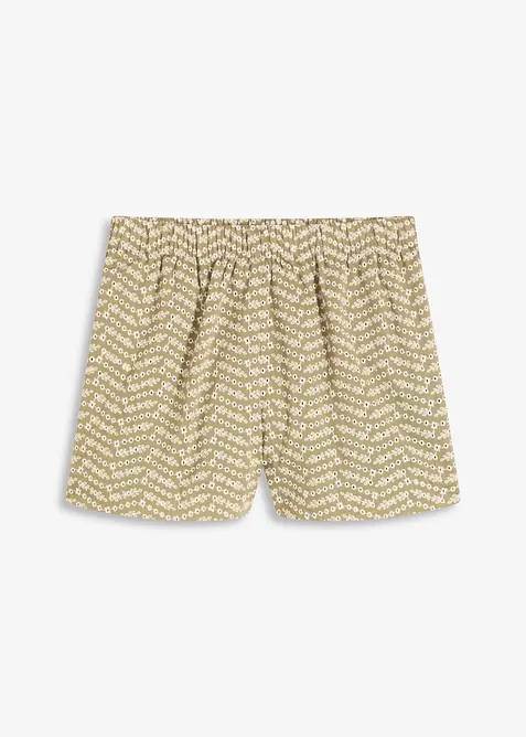 Short avec broderies anglaises, bonprix