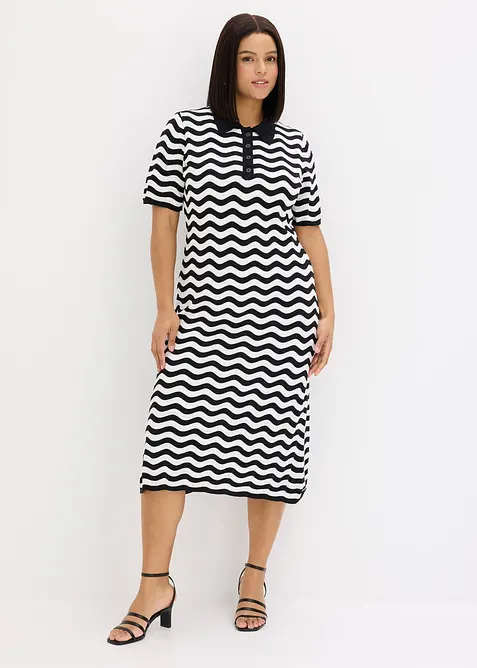 Robe en maille 100% coton, bonprix