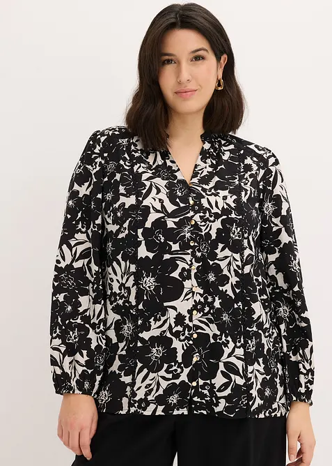 Blouse &agrave; rubans de dentelle, bonprix