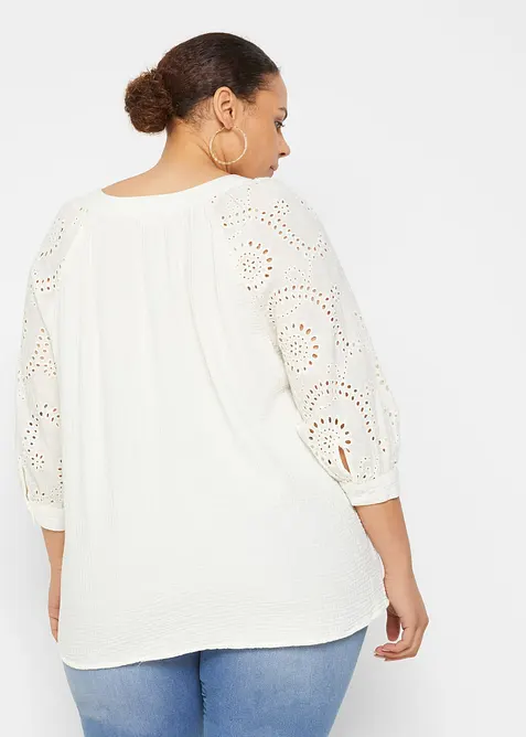 Tunique a&eacute;rienne en gaze de coton, bonprix