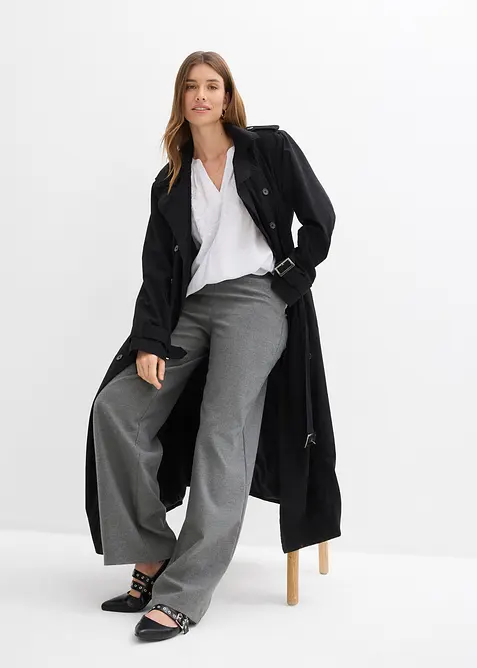 Blouse manches courtes, effet froiss&eacute;, bonprix