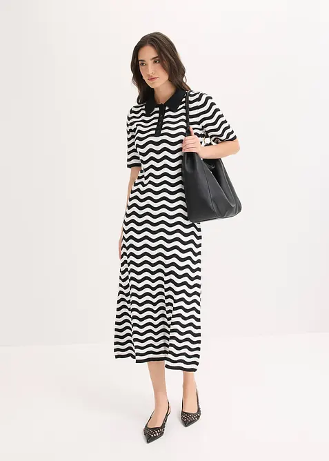 Robe en maille 100% coton, bonprix