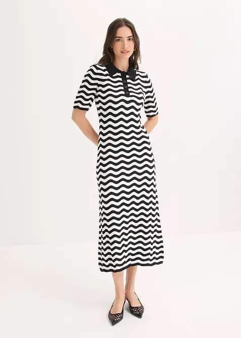 Robe en maille 100% coton, bonprix