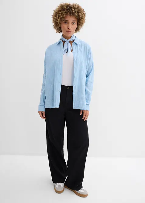 Chemisier ample, effet used, bonprix