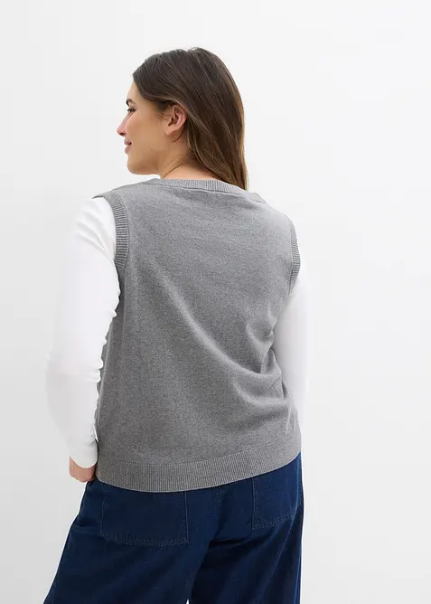 Pull sans manches 100% coton, bonprix