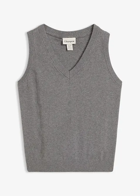 Pull sans manches 100% coton, bonprix