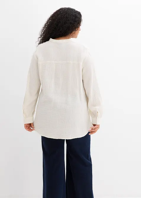 Chemisier long en gaze de coton, bonprix