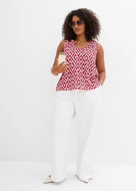 Blouse sans manches en viscose fluide, bonprix