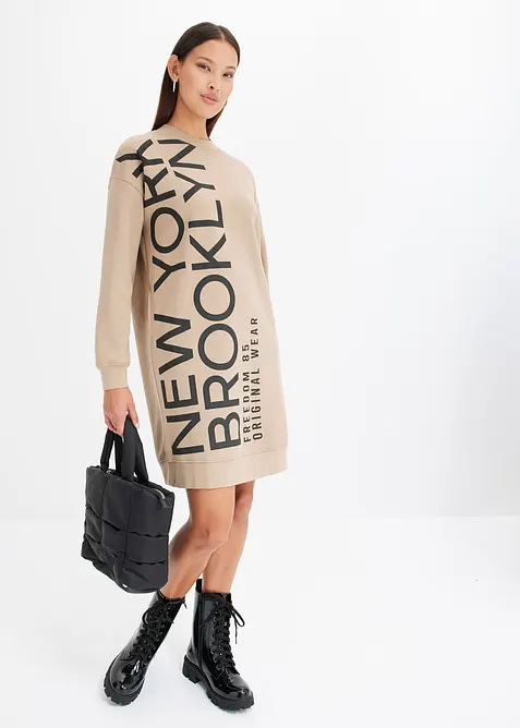 Robe sweat douce et oversize, bonprix