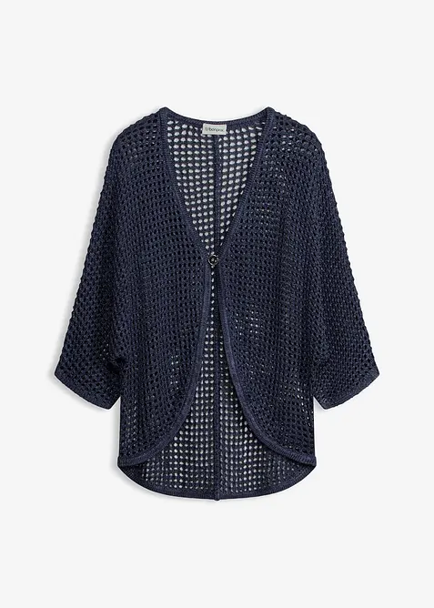 Gilet en maille ajour&eacute;e, bonprix